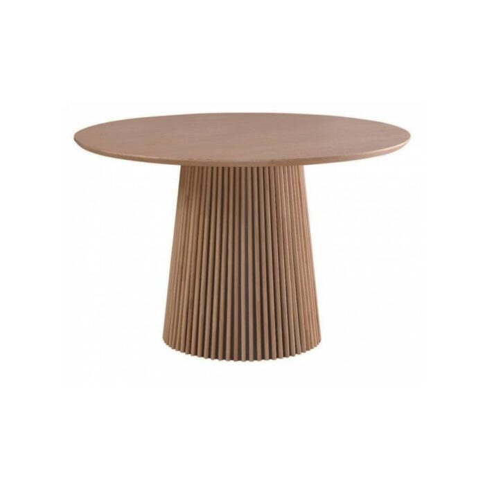 Elodie Round Dining Table 1.2m – Oak Look