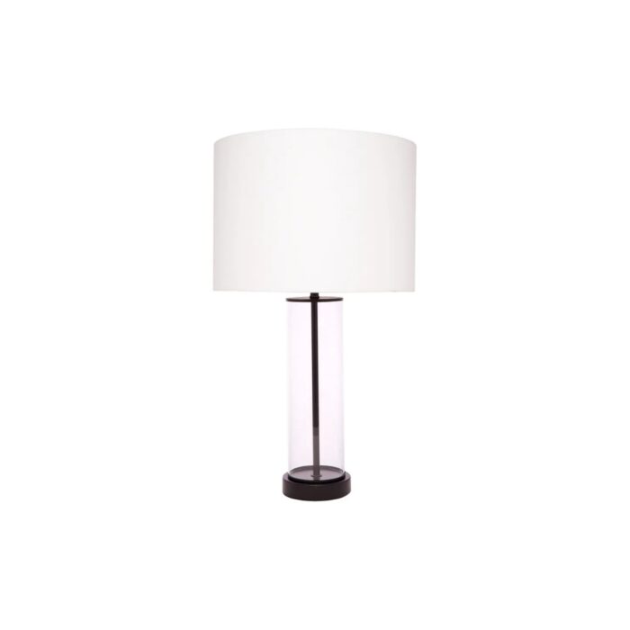 East Side Table Lamp – Black w White Shade