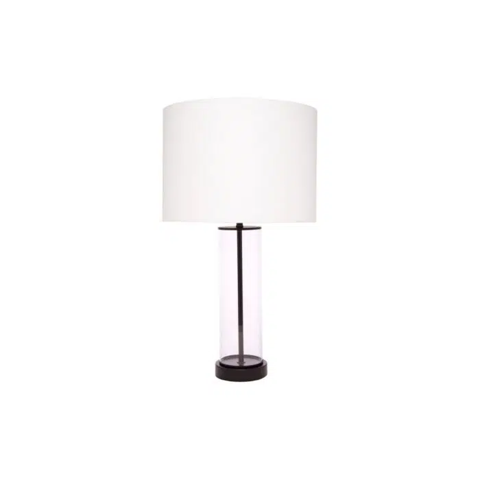 East Side Table Lamp – Black w White Shade