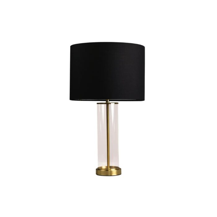 East Side Table Lamp – Brass w Black Shade