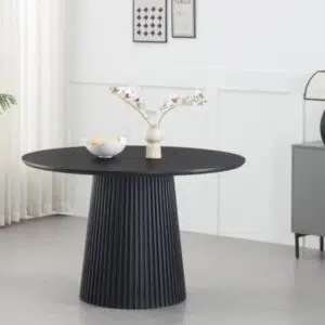 Elodie Round Dining Table – Black (3)