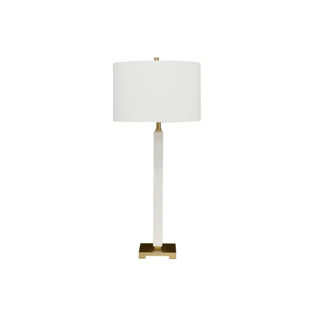 Essex Marble Table Lamp White