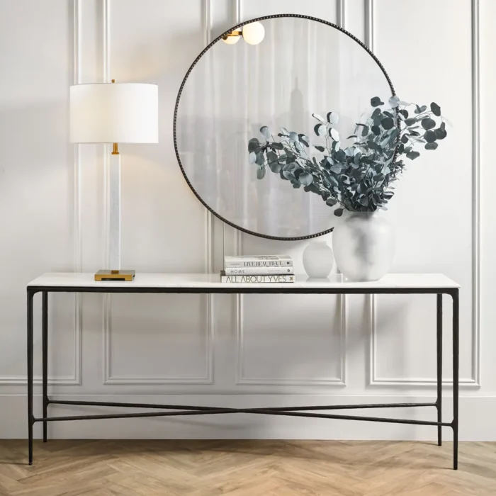 Essex Marble Table Lamp White1