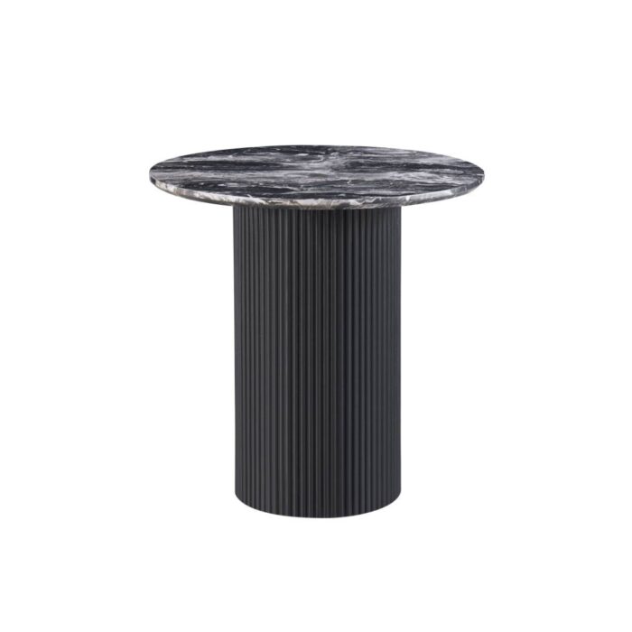 Felix Round  Side Table – Black