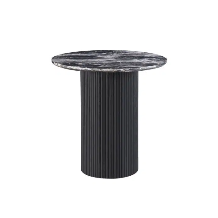 Felix Round  Side Table – Black