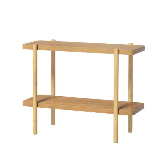 Sora Console Table – 2-Tier Pine (92cm)