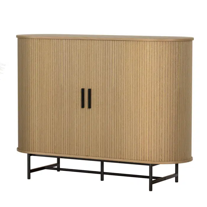 Briony Buffet Sideboard – Oak Sliding Door Cabinet