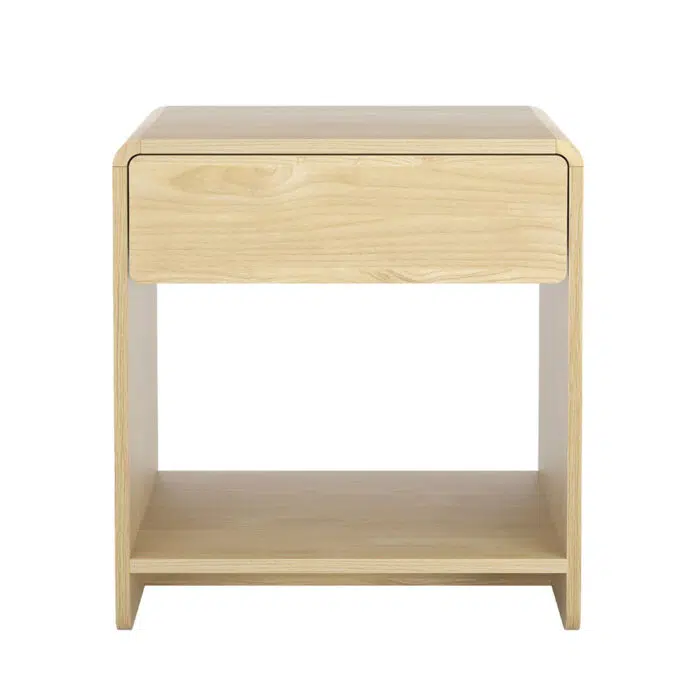 Lark Bedside Table – Pine Open Shelf