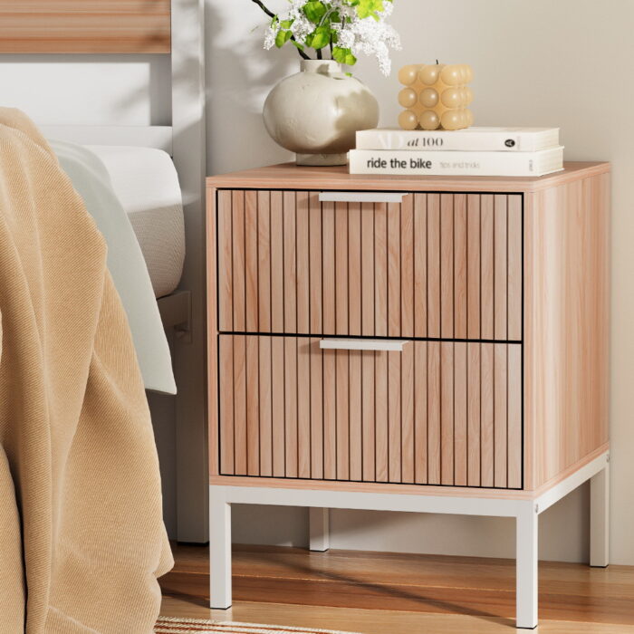 Lark bedside table pine drawers classic modern design