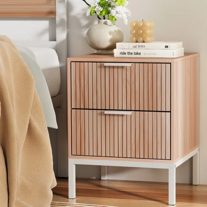 Lark bedside table pine drawers classic modern design