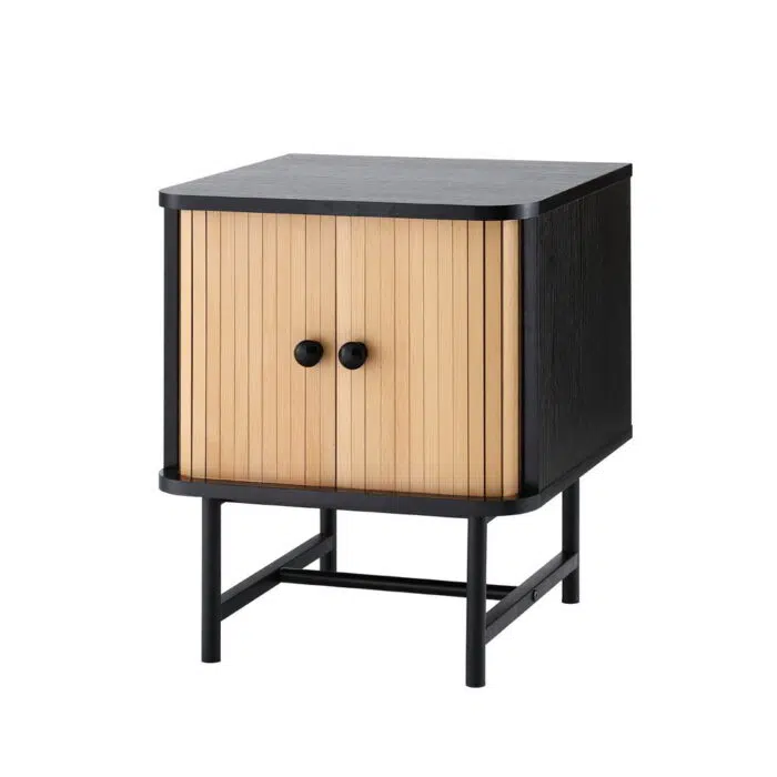 Boris Bedside Table – Sliding Door Storage