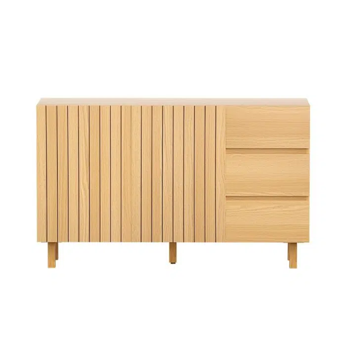 Trove Buffet Sideboard – 130cm Pine Cabinet with Drawers