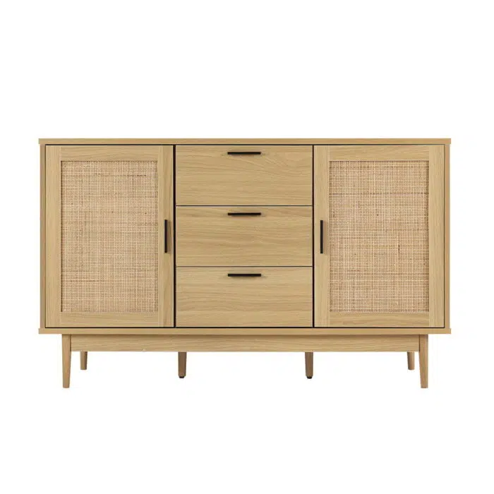 Briony Rattan Buffet Sideboard – Oak