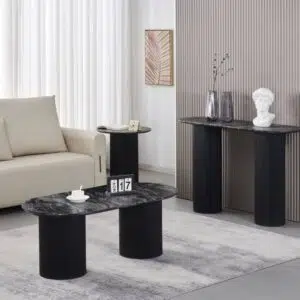 Felix Console Table – Black & White (3)