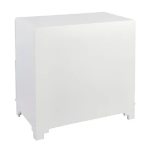 Greek Key Bedside Table White4