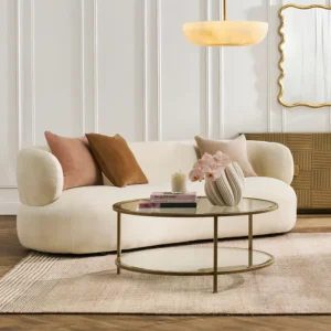 Greenwich 3 Seater Sofa Ivory Chenille1