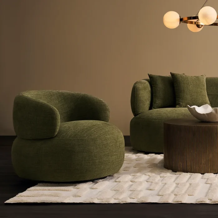Greenwich Swivel Occasional Chair – Sage Chenille