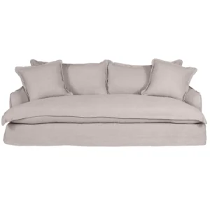 Hayman 3 Seater Slip Cover Sofa Natural Linen