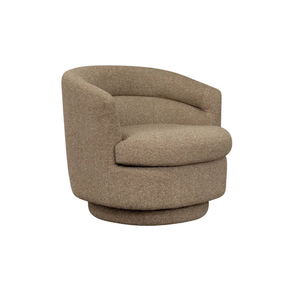 Holly Swivel Arm Chair Cocoa Mocha