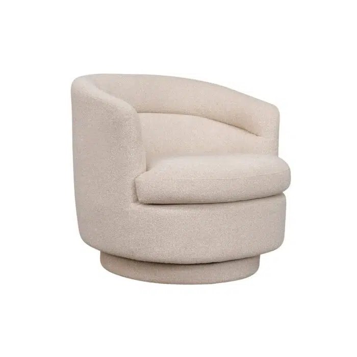 Holly Swivel Arm Chair – Natural