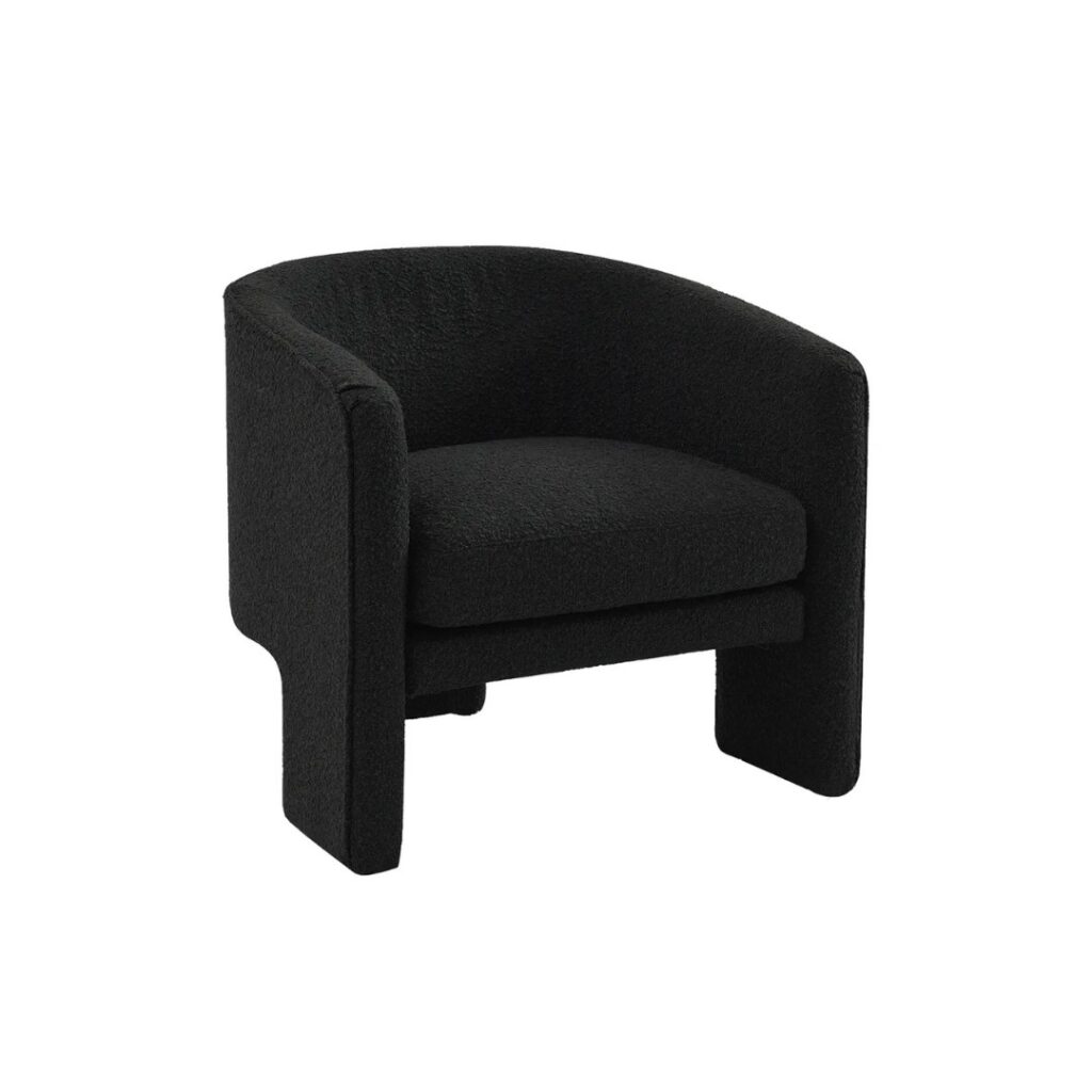 Kylie Arm Chair Black Onyx Boucle