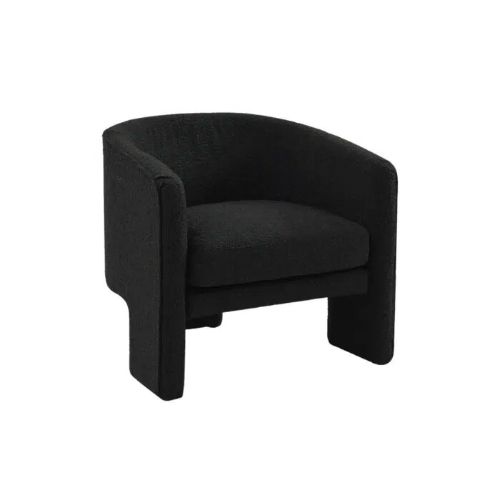 Kylie Arm Chair – Black Onyx Boucle
