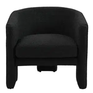 Kylie Arm Chair Black Onyx Boucle1