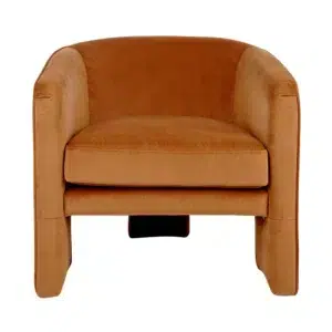 Kylie Arm Chair Caramel Velvet2