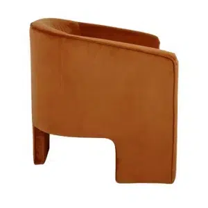 Kylie Arm Chair Caramel Velvet3