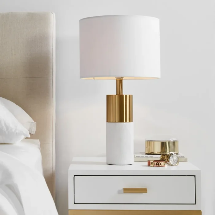 Lane Table Lamp White1