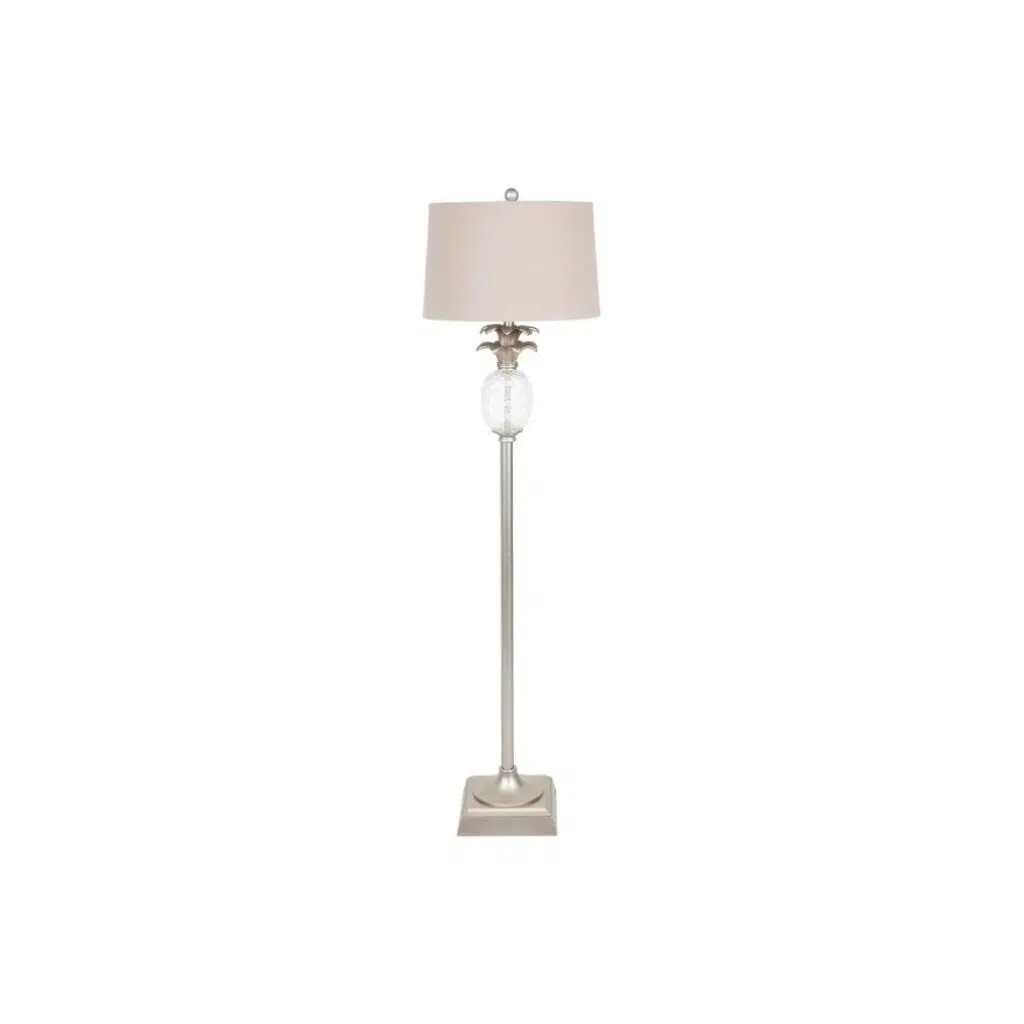 Langley Floor Lamp   Antique Silver
