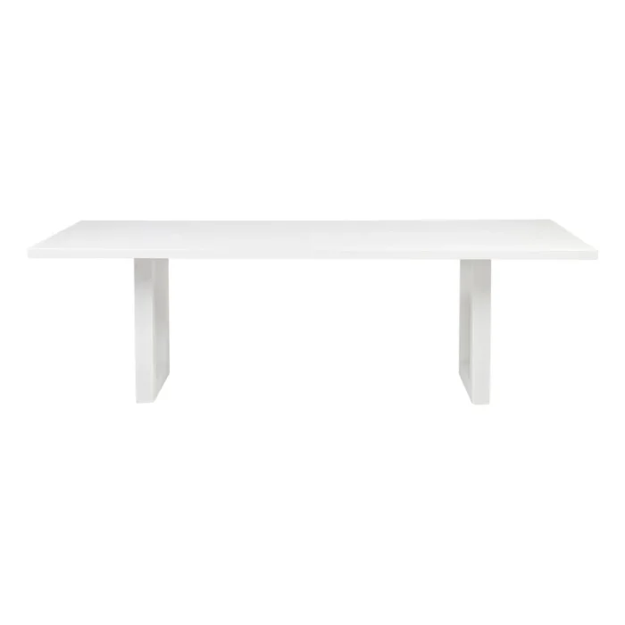 Leeton Oak 2.4m Dining Table – White