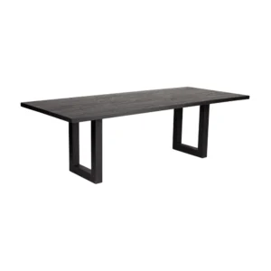 Leeton Oak Dining Table 2m Black