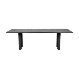 Leeton Oak Dining Table 2m Black2