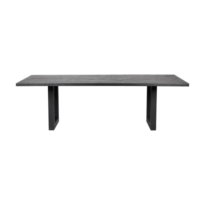 Leeton Oak 2m Dining Table – Black