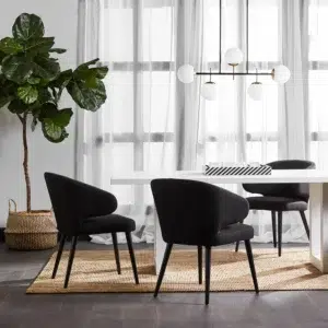 Leeton Oak Dining Table 2m White3