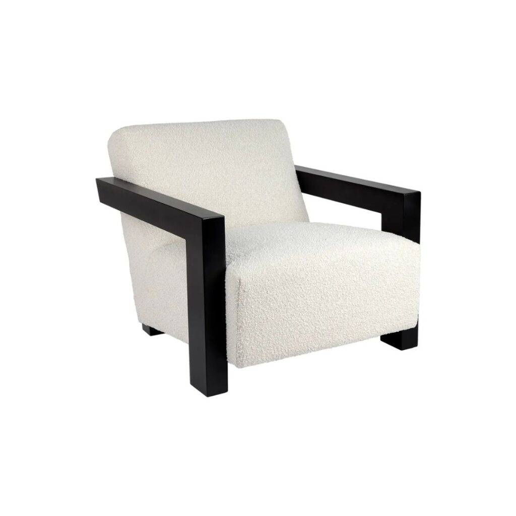 Lennon Arm Chair Ivory Boucle