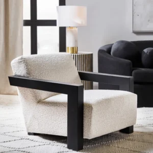 Lennon Arm Chair Ivory Boucle1