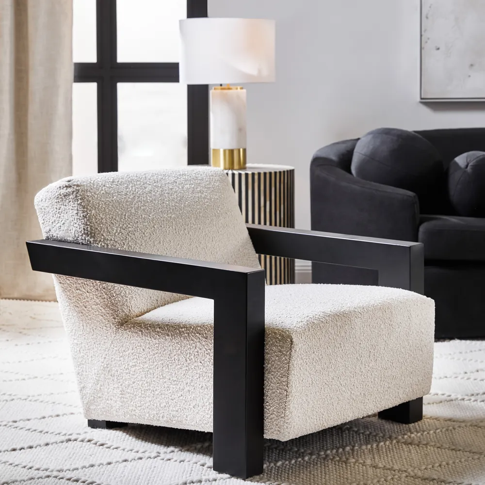 Lennon Arm Chair Ivory Boucle1