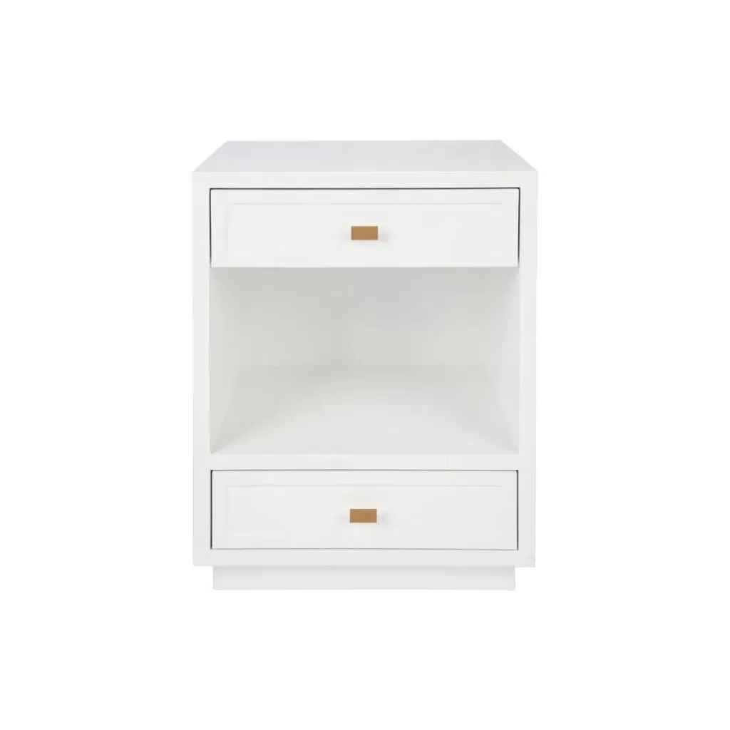 Logan Bedside Table White