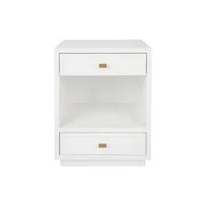 Logan Bedside Table White