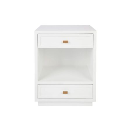 Logan Bedside Table - White