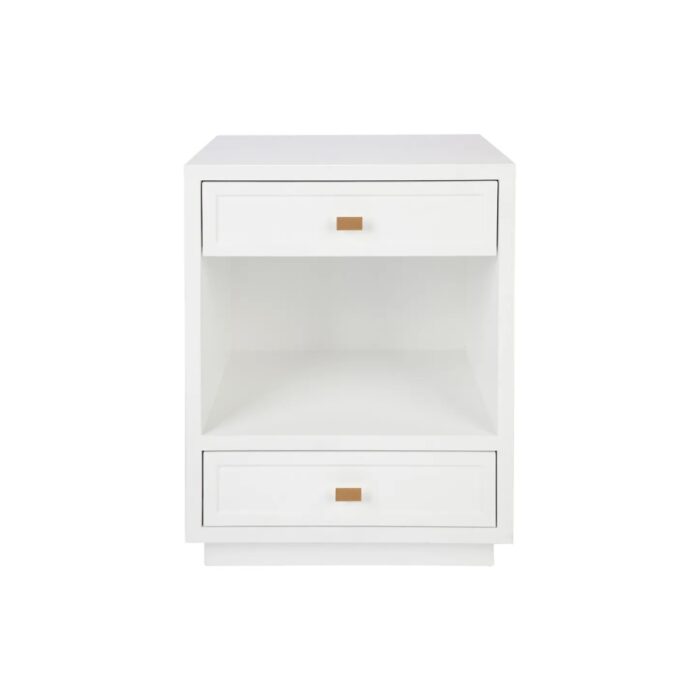 Logan Bedside Table – White