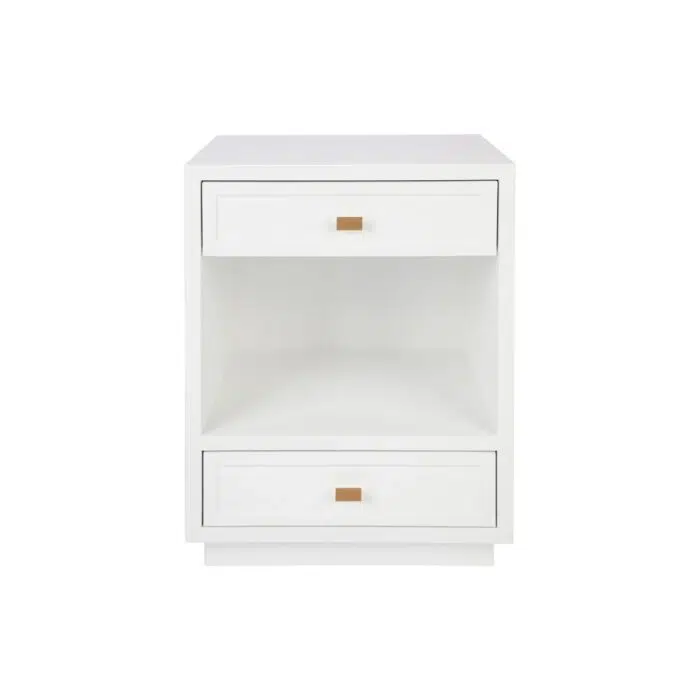Logan Bedside Table – White