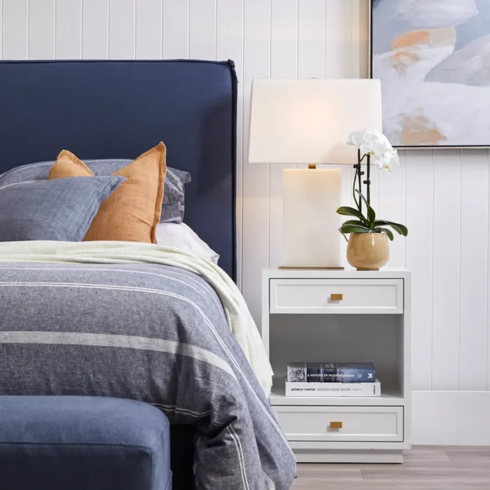 Logan Bedside Table White1