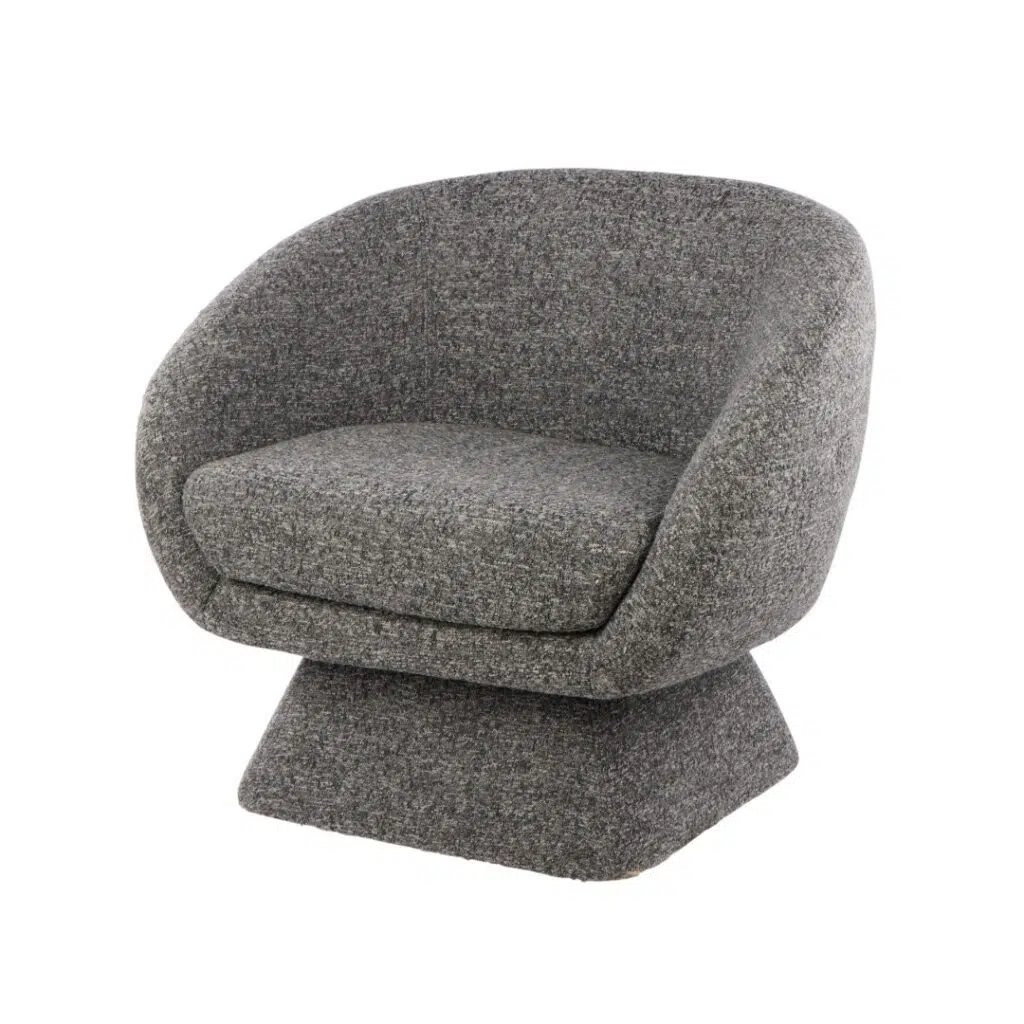 Lucca Swivel Chair Grey
