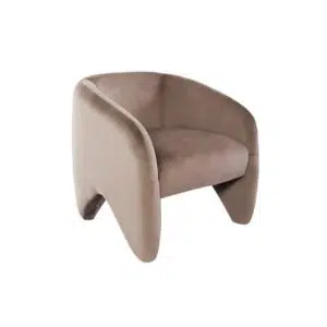 Maine Arm Chair Taupe Velvet