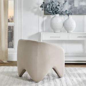 Maine Arm Chair Taupe Velvet4