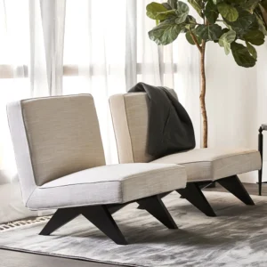 Martyn Slipper Chair Off White Linen2