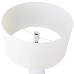 Mendoza Table Lamp White W White Shade7